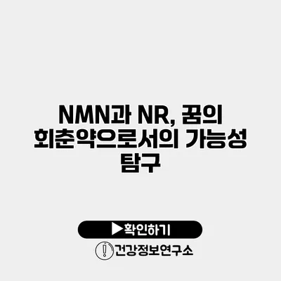 NMN과 NR, 꿈의 회춘약으로서의 가능성 탐구