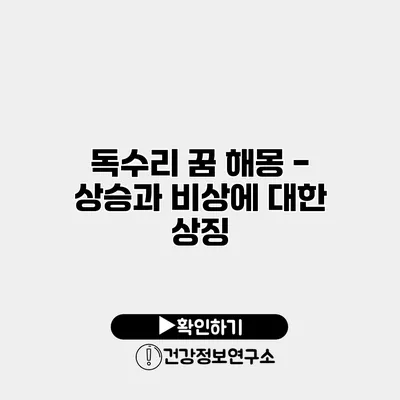 독수리 꿈 해몽 - 상승과 비상에 대한 상징