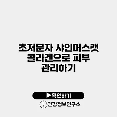 초저분자 샤인머스캣 콜라겐으로 피부 관리하기