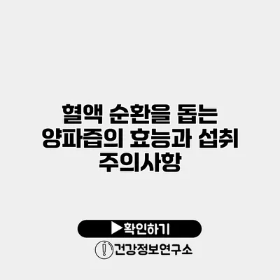 혈액 순환을 돕는 양파즙의 효능과 섭취 주의사항